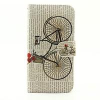For Samsung Galaxy S6 S7 Case Cover The Bicycle Pattern PU Mobile Phone Holster for S5 S7 Edge