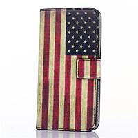 For Samsung Galaxy Case Card Holder / Wallet / with Stand / Flip Case Full Body Case Flag PU Leather Samsung Xcover 3