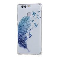 For Huawei Case / P9 Shockproof Case Back Cover Case Feathers Soft TPU Huawei Huawei P9