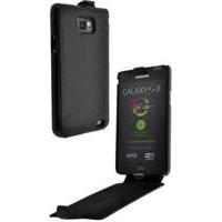 Fonerange Samsung Galaxy S2 Leather Flip Shell Case - Black