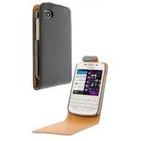fonerange slim executive leather flip case cover for blackberrry q10 b ...