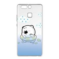For Huawei P9 Pattern Case Back Cover Case Bear Swimming Pattern Soft TPU for Huawei P10/P10 Plus P9 / P9 Lite / P8 / P8 Lite