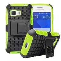 For Samsung Galaxy Case Shockproof / with Stand Case Back Cover Case Armor PC Samsung Young 2 / Grand Prime