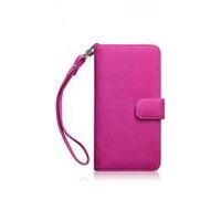 Fonerange Samsung Galaxy S6 Edge Plus Hot Pink Lily PU Leather Wallet Case