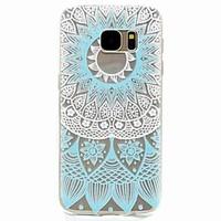 For Samsung Galaxy S7 edge S7 Blue Pattern TPU Phone Case S5 Mini S5