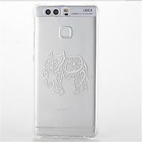 For Huawei P9/P9 Lite Shockproof Transparent Pattern Case Back Cover Case Elephant Soft TPU Huawei P8 Lite