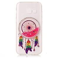 For Samsung Galaxy A3(2017) A5(2017) DIY Rhinestone Transparent Case Back Cover Case Glitter Shine Dream Catcher Soft TPU