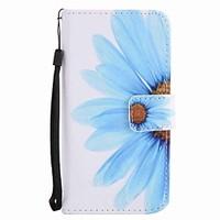 For Motorola G4 Play G4 Case Cover Sunflower Painted Lanyard PU Phone Case