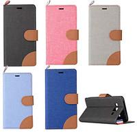 For Samsung Galaxy Case Card Holder / with Stand / Flip Case Full Body Case Solid Color PU Leather Samsung J3 / J2 / J1 Ace / J1
