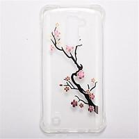 For LG K10 LG K8 Shockproof Transparent Pattern Case Back Cover Case Flower Soft TPU LG K7