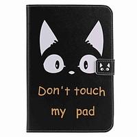 For Card Holder Wallet with Stand Auto Sleep/Wake Flip Pattern Case Full Body Case Cat Hard PU Leather for Apple iPad Mini 4 iPad Mini 3/2/1