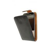 fonerange blackberry q5 flip leather pouch case cover black