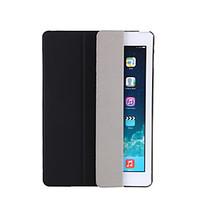 For iPad (2017) with Stand Auto Sleep/Wake Flip Translucent Origami Case Full Body Case Solid Color Pro 9.7 Air iPad 2/3/4 mini 123