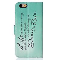 For iPhone 5 Case with Stand / Flip / Pattern Case Full Body Case Word / Phrase Hard PU Leather iPhone SE/5s/5