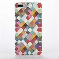 For Frosted Pattern Case Back Cover Case Geometric Pattern Hard PC for AppleiPhone 7 Plus iPhone 7 iPhone 6s Plus iPhone 6 Plus iPhone 6s