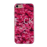 For iPhone 7 7plus 6S 6plus Case Cover Rose Petal Painted Pattern TPU Material Phone Case