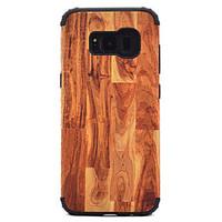 for samsung galaxy s8 plus s8 shockproof wood grain pattern magnetic a ...