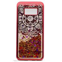 For Samsung Galaxy S8 Plus S8 TPU Material Plating Laser Carving Quicksand Phone Case S7 Edge S7