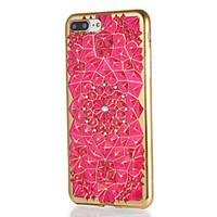 for apple iphone 7 7plus case cover rhinestone pattern back cover case ...