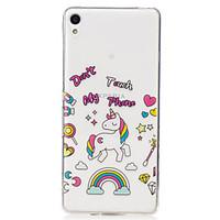 For Sony Xperia XA M2 Case Cover Unicorn Pattern Painted High Penetration TPU Material IMD Process Soft Case Phone Case