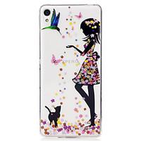 For Sony Xperia XA M2 Case Cover Girl Pattern Painted High Penetration TPU Material IMD Process Soft Case Phone Case