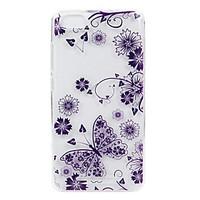 For Wikon Lenny3 phone Case Purple Butterfly Lace Embossed Pattern TPU Material High Penetration