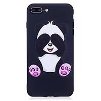 For iPhone 7 Plus 6 Plus 6S SE 5S 5 Case Cover Panda Pattern Relief Back Cover Soft TPU