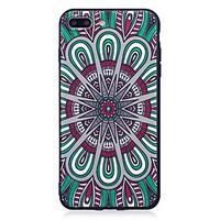 For iPhone 7 Plus 6 Plus 6S SE 5S 5 Case Cover Mandala Pattern Relief Back Cover Soft TPU