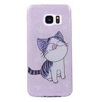 For Samsung Galaxy S8 S8 Plus Case Cove Cat Pattern Flash Powder IMD Process TPU Material Phone Case S7 S6 Edge