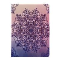For Apple iPad Air 2 Air 4 3 2 PU Leather Material Mandala Flowers Pattern Painted Flat Panel Protective Case