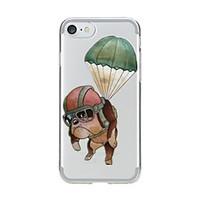 For Transparent Pattern Case Back Cover Case Cartoon Lovely Dog Soft TPU for IPhone 7 7Plus iPhone 6s 6 Plus iPhone 6s 6 iPhone 5s 5 5E 5C 4 4s