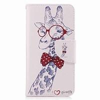 For Samsung Galaxy J5 Prime J5 (2017) Card Holder Wallet with Stand Flip Pattern Case Full Body Case Giraffe Hard PU Leather J7 (2017) J3 Pro J3