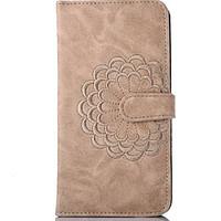For Card Holder / with Stand / Flip Case Full Body Case Flower Hard PU Leather AppleiPhone 7 Plus / iPhone 7 / iPhone 6s Plus/6 Plus /
