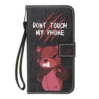 For Samsung Galaxy S8 Plus S8 Case Cover Card Holder Wallet with Stand Flip Pattern Full Body Case Bear Hard PU Leather for S7 edge S7