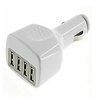 fore port usb car charger for samsung mobile phone and tablet white an ...
