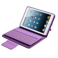 For Case Cover with Stand with Keyboard Flip Full Body Case Solid Color Hard PU Leather for iPad Mini 3/2/1
