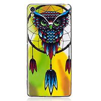 For Sony Xperia XA Case Cover Owl Wind Chimes Pattern Luminous TPU Material IMD Process Soft Case Phone Case