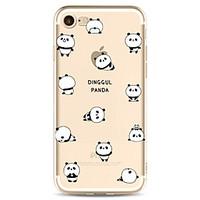 For Apple iPhone 7 7 Plus 6S 6 Plus Case Cover Panda Pattern Painted High Penetration TPU Material Soft Case Phone Case