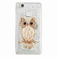 For Huawei P9 Lite Huawei P8 Lite Flowing Liquid Pattern Case Back Cover Case Owl Soft TPU