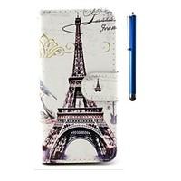 For iPhone 6 Case / iPhone 6 Plus Case Card Holder / Wallet / with Stand / Flip / Pattern Case Full Body Case Eiffel Tower Hard PU Leather