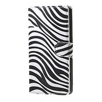 For Nokia Case Wallet / Card Holder / with Stand Case Full Body Case Black White Hard PU Leather Nokia Lumia 650