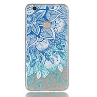 For Huawei P8 Lite (2017) P9 Lite Phone Case TPU Material Leaves Pattern Relief Phone Case P8 Lite