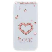 for htc desire 626 case cover transparent pattern back cover case flow ...