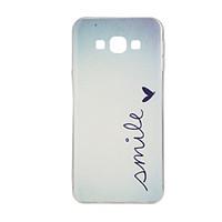 For Samsung Galaxy Case Pattern Case Back Cover Case Word / Phrase TPU Samsung J7 / J5 / J1