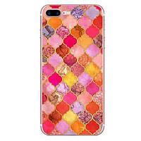 For Apple iPhone 7 7 Plus 6S 6 Plus Case Cover Red Diamond Pattern HD Painted TPU Material Soft Case Phone Case