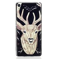 For Sony Xperia XA Case Cover Deer Pattern Luminous TPU Material IMD Process Soft Case Phone Case