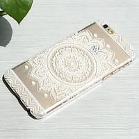 For iPhone 6 Case / iPhone 6 Plus Case Transparent / Pattern Case Back Cover Case Mandala Hard PCiPhone 7 Plus / iPhone 7 / iPhone 6s