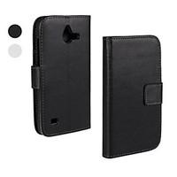 For Huawei Case Wallet / Card Holder / with Stand Case Full Body Case Solid Color Hard PU Leather Huawei Huawei Y550