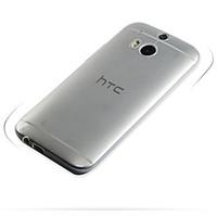 For HTC Case Ultra-thin / Transparent Case Back Cover Case Solid Color Soft TPU HTC