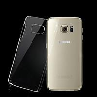 For Samsung Galaxy Case Transparent Case Back Cover Case Solid Color PC Samsung S6